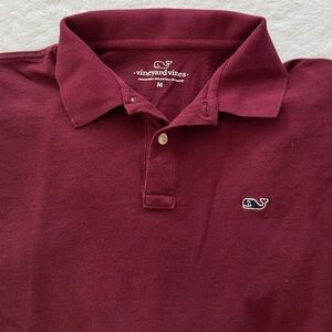 Vineyard Vines Men's Burgundy Polo Shirt